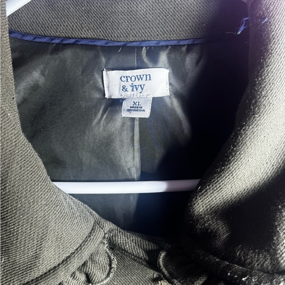 Crown & Ivy Olive Green Pea Coat